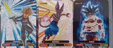 3 Carte RARE Dragon Ball Super  2018 Diramix lamincard
