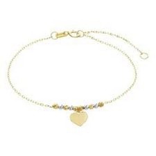 Bracciale cuore Oro Giallo