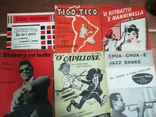 LOTTO SPARTITI MUSICALI ANNI 50-60