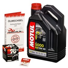 Kit olio motore Kawasaki VN 800 Classic, 1999, VN800AB; olio Motul 10w40; filtro olio K&N