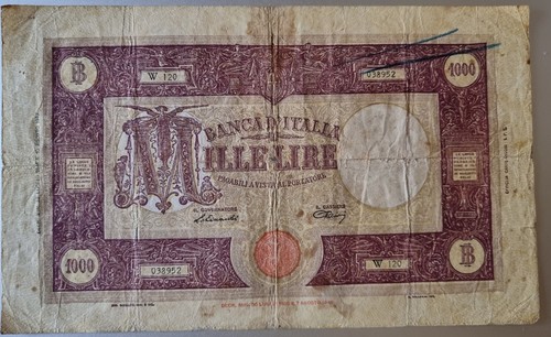 Mille lire banconota - lire,