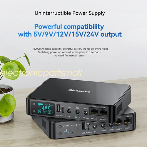 Batteria ups 18000mah backup - ups,
