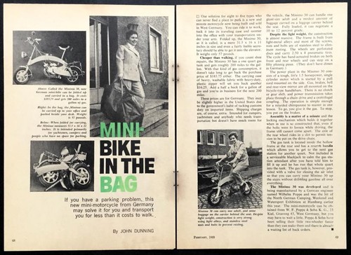 Minibike moto pieghevole - minibike,
