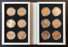 SAN MARINO 2018 2019 2020 2021 ZODIACO OROSCOPO SERIE 12 MONETE FDC COFANETTO