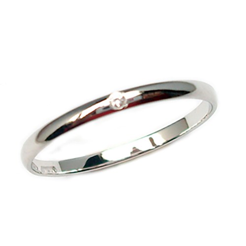 Anello oro bianco kt con - oro, 18