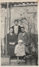 B1 - Foto Photo Fotografia Anni 40 -  Quartetto Donne Ragazza Bambina