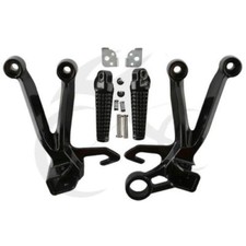 PAIR OF BLACK REAR FOOTRESTS