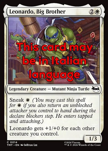 Mtg leonardo big brother foil - mtg,
