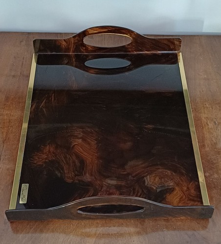 Vassoio modernariato lucite - vassoio,