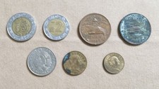 Messico lotto di n. 7 monete circolate originali vari anni e valori