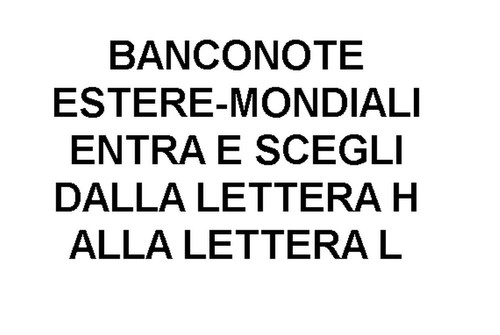 Banconote estere mondiali - banconote, estere-mondiali
