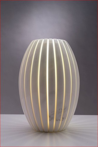 Statuario marble table lamp - marble,