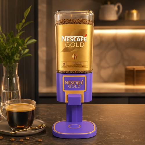 Nescafé gold 200g dispenser - gold,