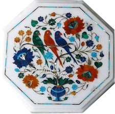 Tavolino Royal / tavolino da caffè in pietra / tavolino angolare look antico per casa 14"