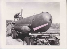 WW2 foto carro armato mini sottomarino 1945 ottima!!!