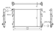 MTR Radiatore Acqua Per Fiat