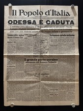 9 Numeri Popolo d’Italia 1941 Giornale Mussolini Seconda Guerra Mondiale Odessa