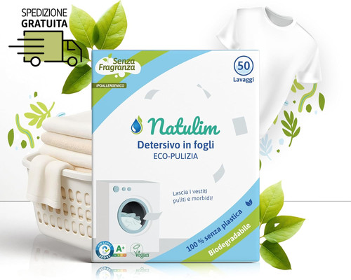 Natulim detersivo in fogli - natulim,