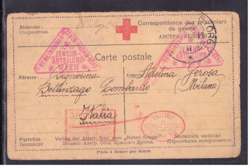 Cartolina prigionieri - prigionieri, di