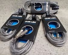 4 Cavi NEUTRIK QUIKLOK Trasparente JACK/JACK 4,5 Mt x Basso/Chitarra Made ITALY