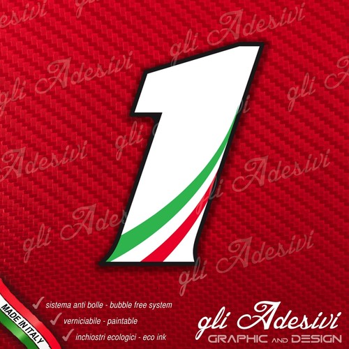 Adesivo stickers numero moto - adesivo,