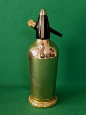 SIFONE SELTZ DORATO MADE IN FRANCE AUTO-SIPHON PARIS ANNI ’70 DESIGN RETRÒ. CU89