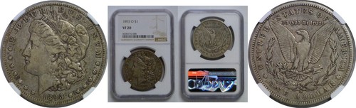 1893 dollaro morgan - 1893-o, ngc
