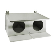 COLOMBAIA IN METALLO ZINCATA DUE FORI NIDO RICOVERO PER PICCIONI COLOMBI