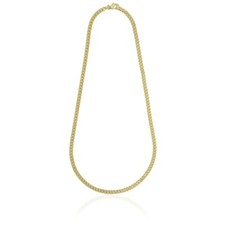 UNOAERRE COLLANA da uomo maglia grumetta bronzo placcato oro 24kt (2520)