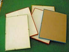 CORNICI A GIORNO COLORATE 1 DA 31X 21 E 4  DA 31 X 25  STOCK 5 CORNICI