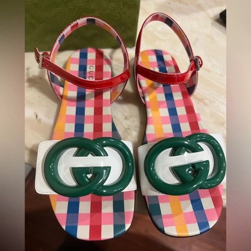 Gucci sandali rossi verdi a - rossi,