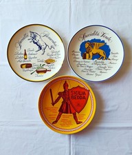 Tris piatti vintage veneto - piatti,