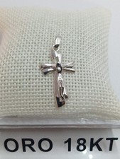 Croce in oro bianco 750 18 kt