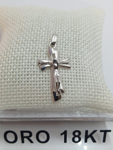 Croce oro bianco - 750, 18