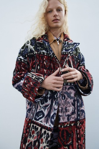 Cappotto jacquard zara - cappotto,