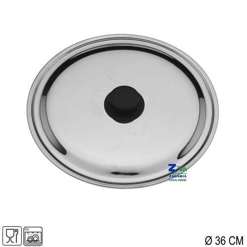 Coperchio tondo acciaio inox - acciaio,