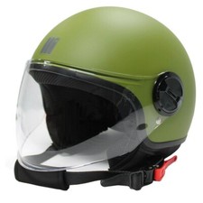 CASCO MOTO MOTOCUBO JET BAT CON VISIERA VERDE OPACO TG L