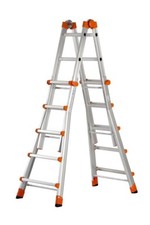 SCALA ALLUMINIO PEPPINA 5+5 GIGANTE AL040 PORTATA 150 KG