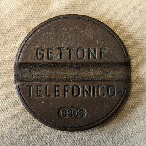 Gettone telefonico 6808 senza - gettone,