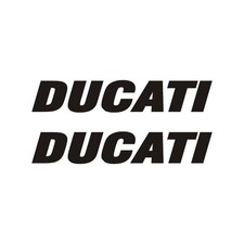 Adesivo DUCATI nero per