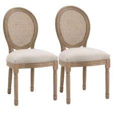 HOMCOM Set 2 Sedie Soggiorno
