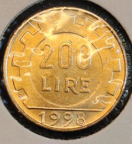 Italia 200 lire 1998 - , fior