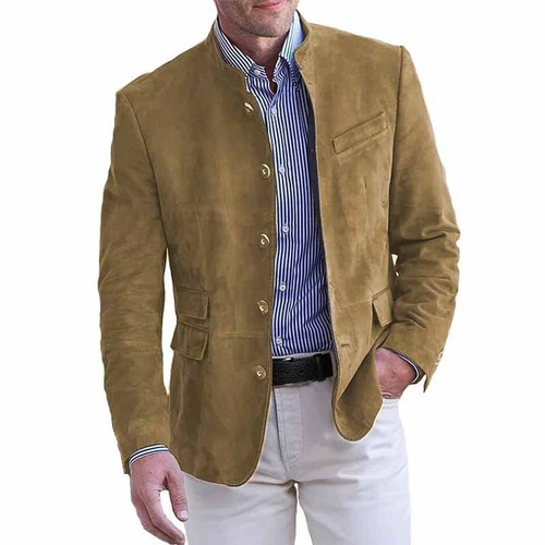 Blazer uomo pelle - , scamosciata
