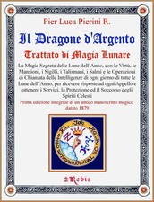 Dragone argento trattato - d'argento,,