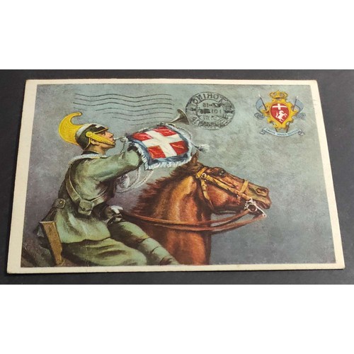 Cartolina savoia cavalleria - savoia,