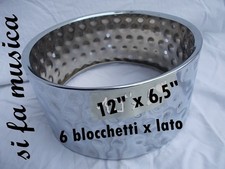 Fusto in metallo cromato 12" x