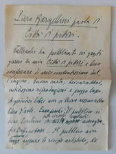 Manoscritto di Piero Bargellini sulla Città di pittori 1939 Vallecchi editore