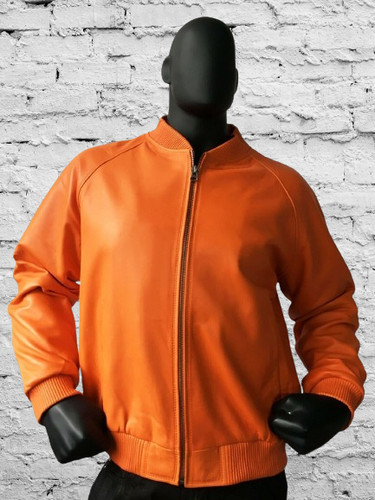Uomo arancione pelle - uomo,