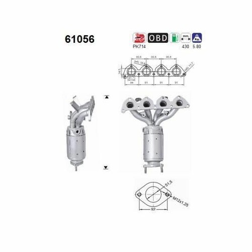 Catalizzatore hyundai trajet - catalizzatore,