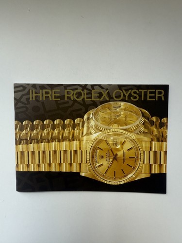 Booklet vostro rolex - booklet,